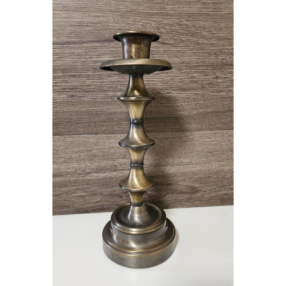 Vintage Brass Candlestick Holder Mid Century Classic